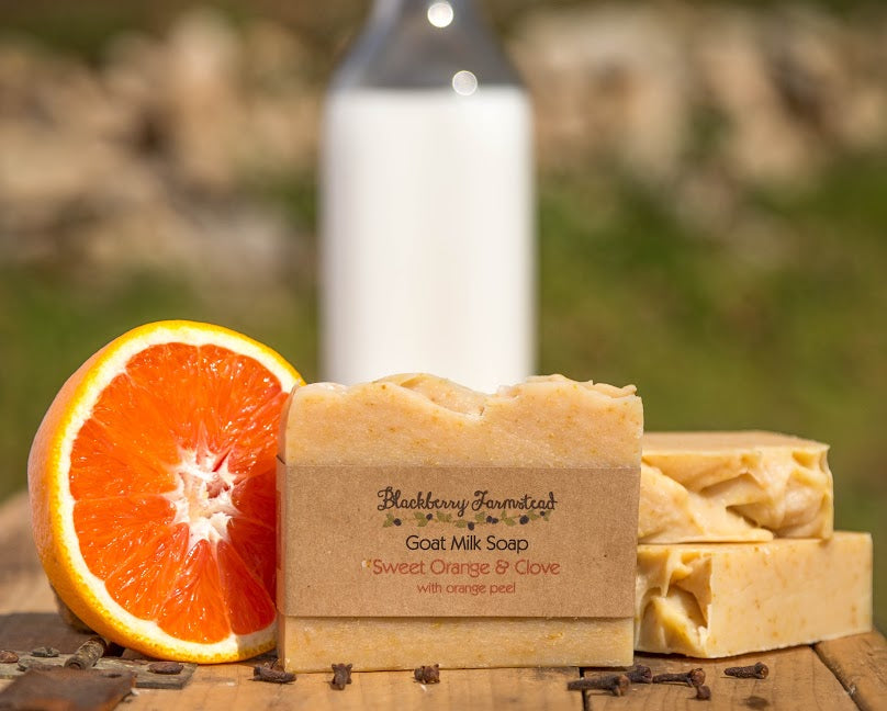 Sweet Clove And Orange Goat Milk Soap Handcrafted Bar - Rosetta Creative Boutique